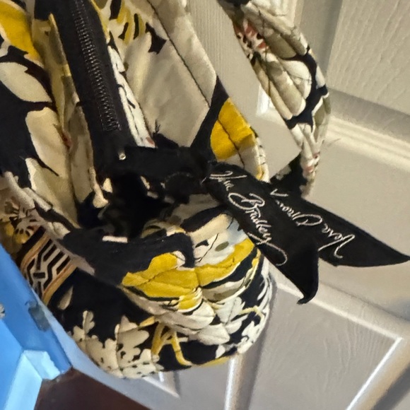 Vera Bradley Black and Yellow Floral Tote - Picture 5 of 5